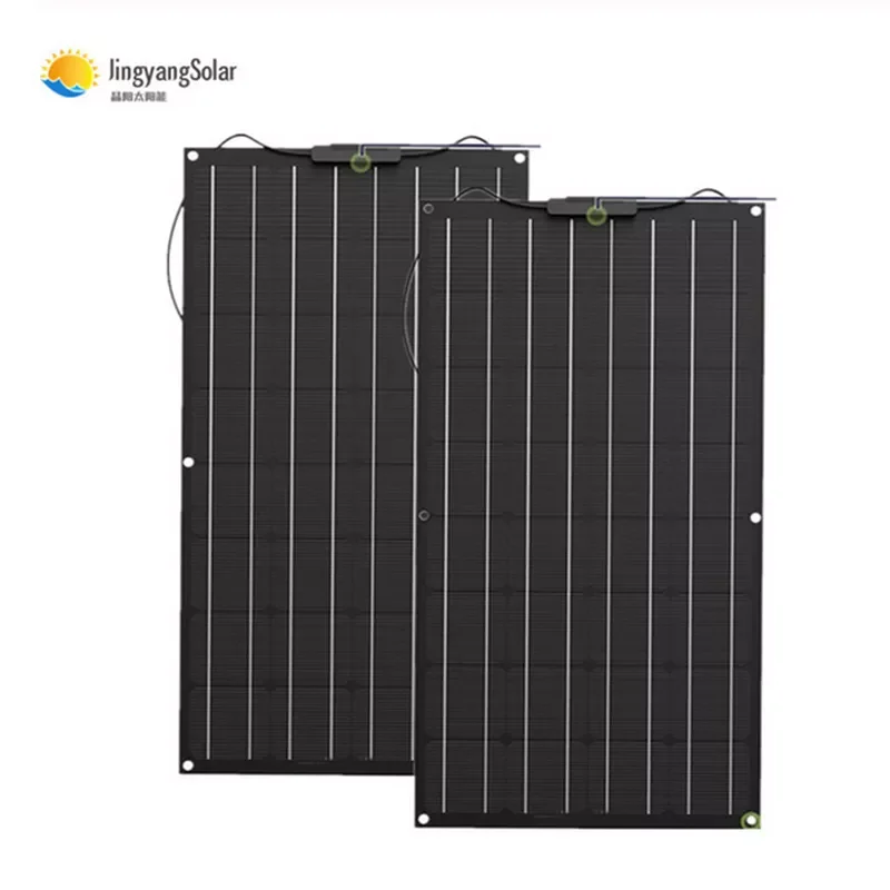 

Солнечная панель 200 Вт 100 Вт ETFE PET 100 Вт Гибкая солнечная панель для зарядного устройства аккумулятора 12 В монокристаллическая батарея