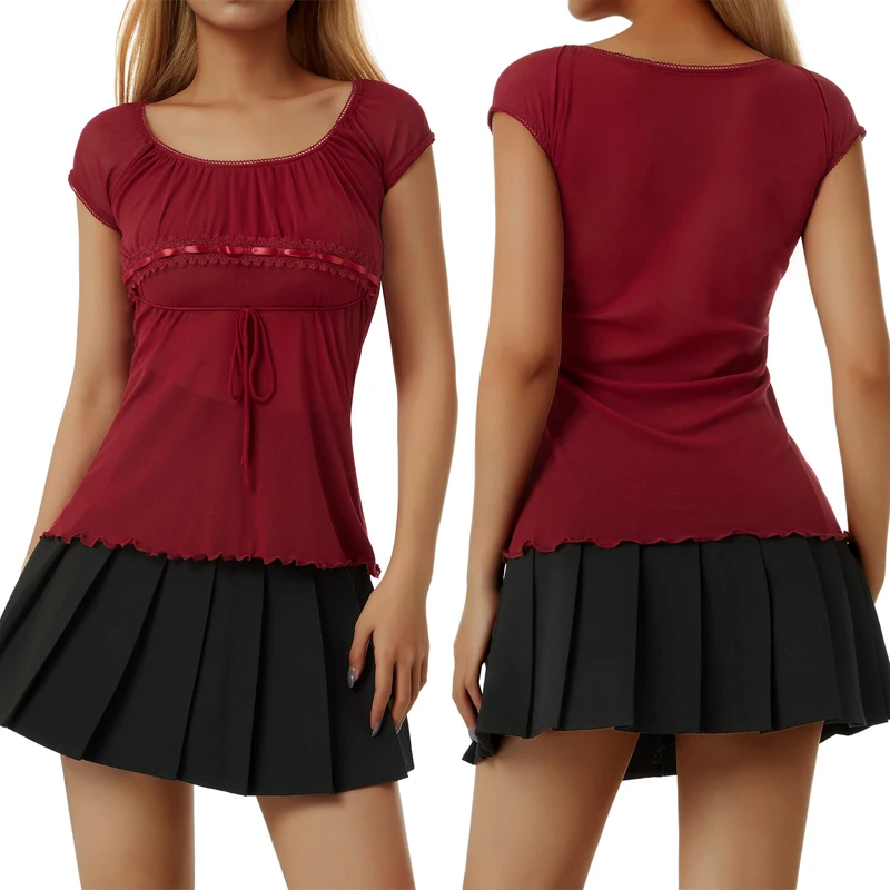 Женский кружевной топ с цветочным узором вязаный крючком Топ