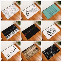 music notes floral pattern print fashion hallway floor mats house entrance floor mats furniture decorations and accessories mats