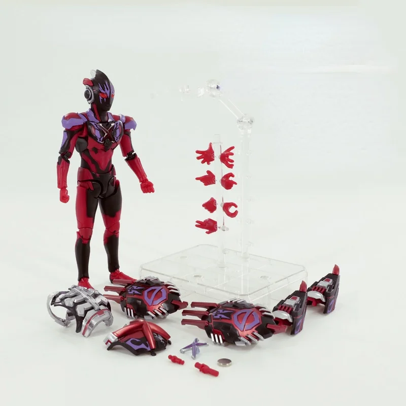 

SHF 15cm Ultraman X Darkness Gomora Armor Action Figures Model Furnishing Articles Movable Joints Doll Magnetic Control Glow Toy