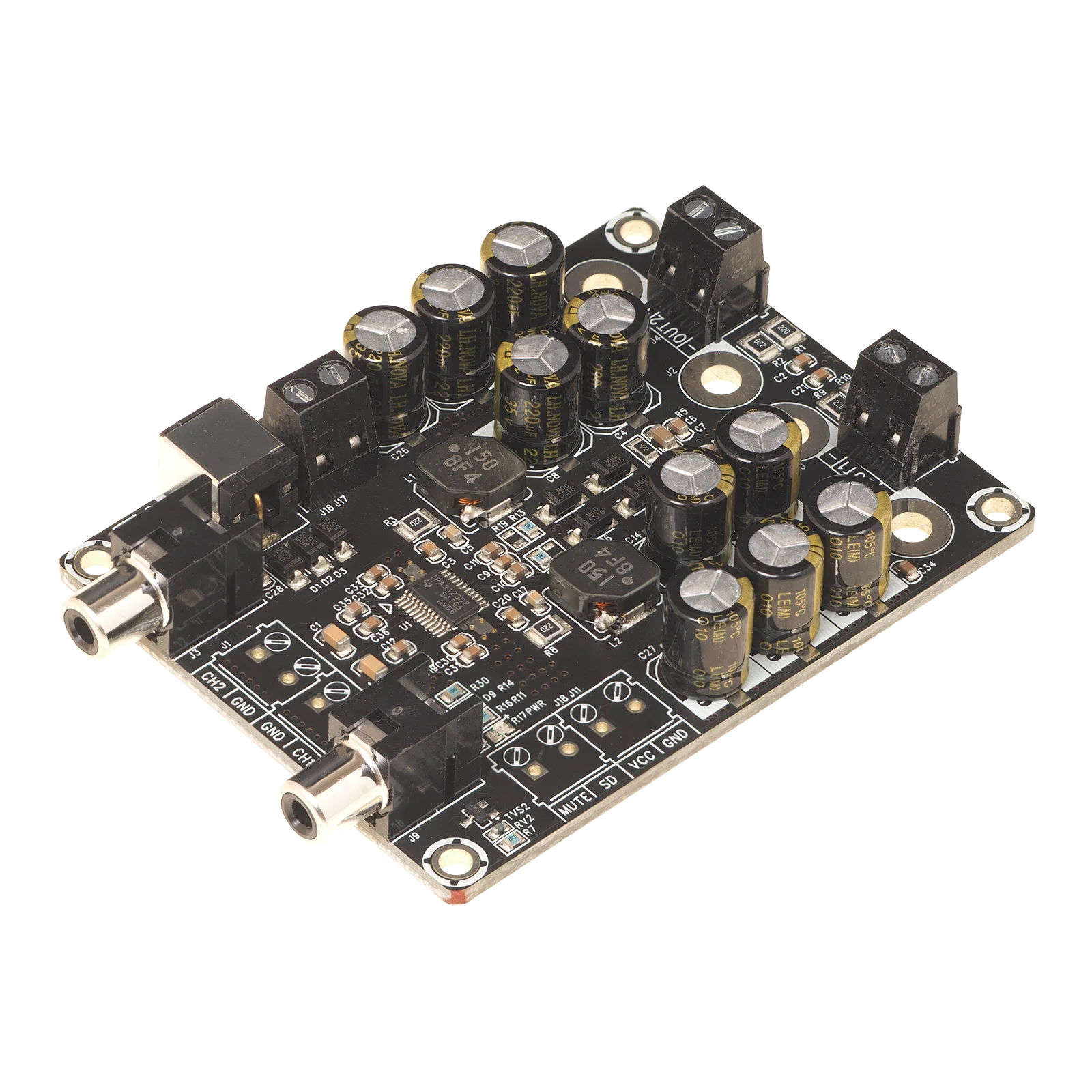 Плата усилителя звука BerryBak 2x25 Вт 4 Ом класс D стерео Amp модуль TPA3123 для домашних