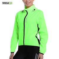 wosawe summer womens windbreaker hoodie cycling jacket waterproof windproof mountain road bike sports vest windshied female