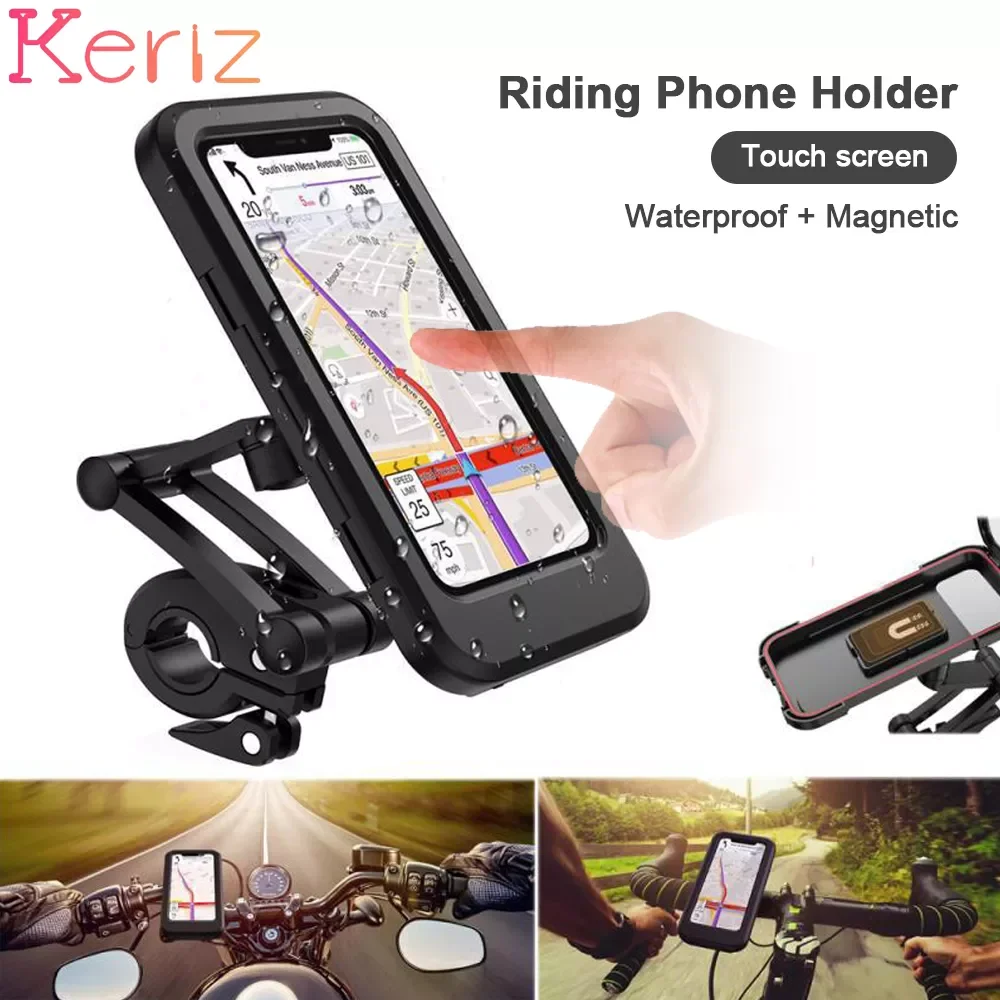 

Motorcycle Waterproof Mobile Phone Stand Bicycle Waterproof Mobile Phone Navigator Holder for Bicycle