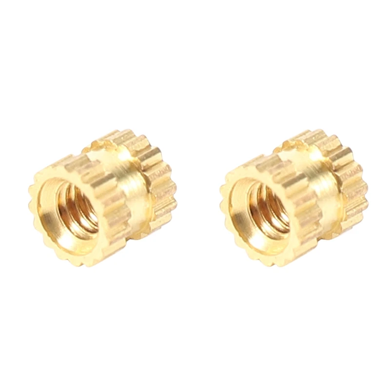 Акция! Резьбовая латунная рифленая вставка с внутренней резьбой 2 3 х3 мм