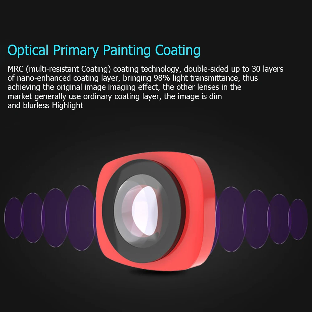 

Аксессуары для широкоугольного объектива с высоким коэффициентом пропускания 120 градусов для карманной камеры DJI Osmo