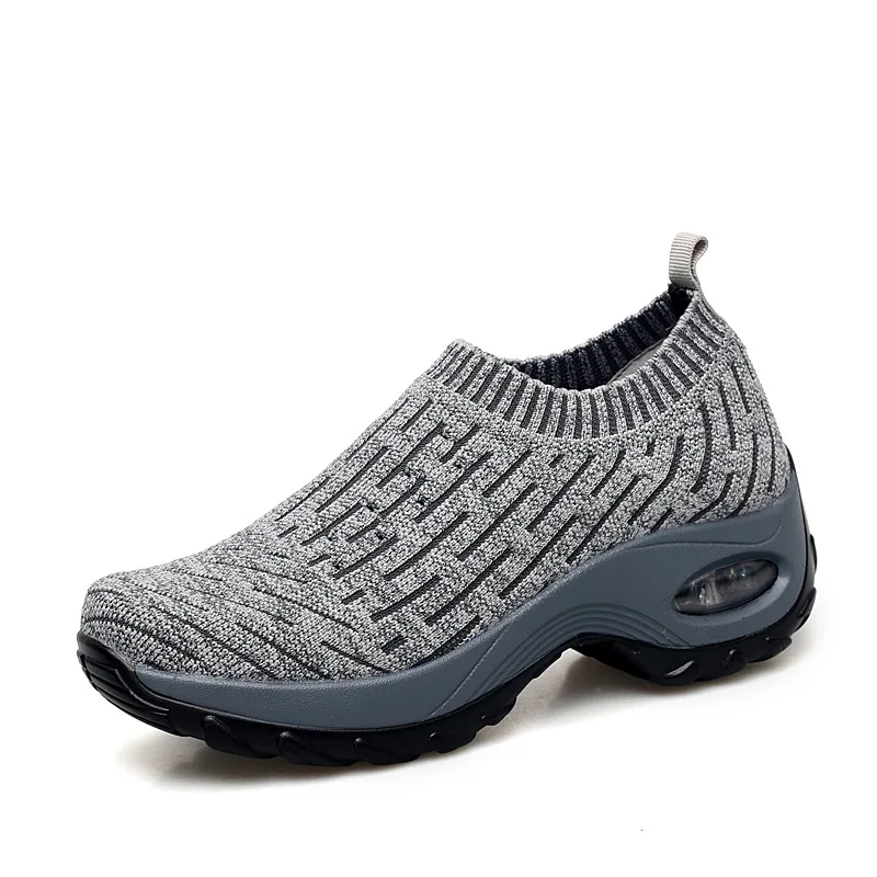 

2022 spring and summer cross-border large size air cushion sports shoes middle-aged and elderly mother shoes wedge sports shoes