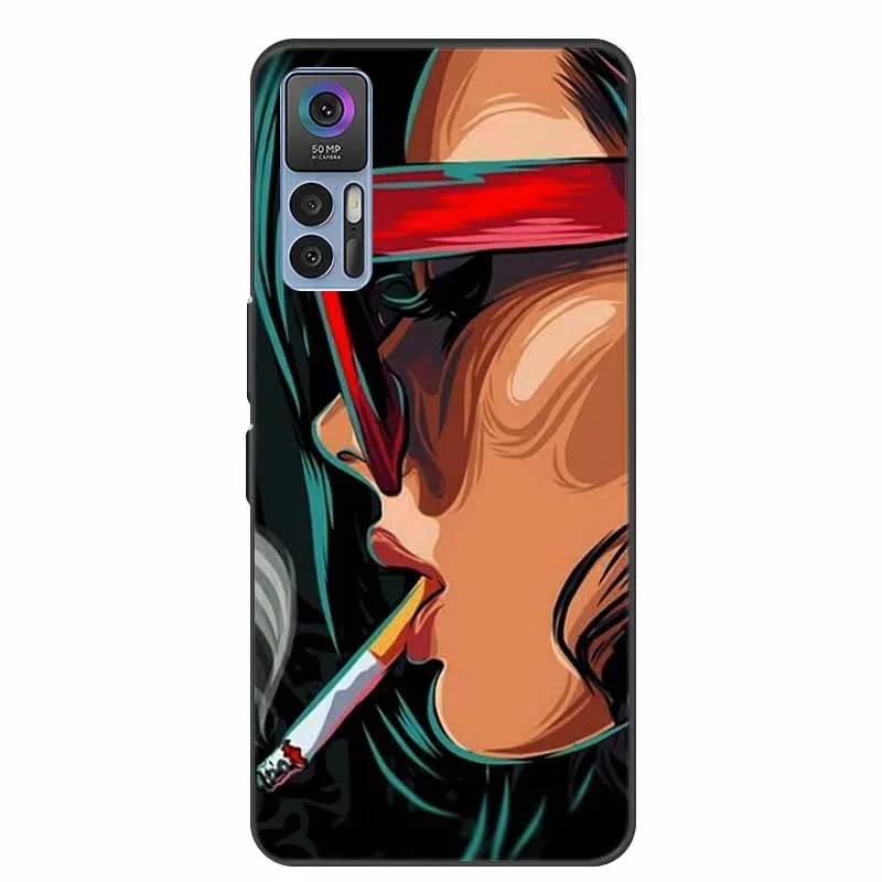 Чехлы для TCL 30 5G Plus Модные мягкие силиконовые чехлы из ТПУ Задняя крышка Funda T776H