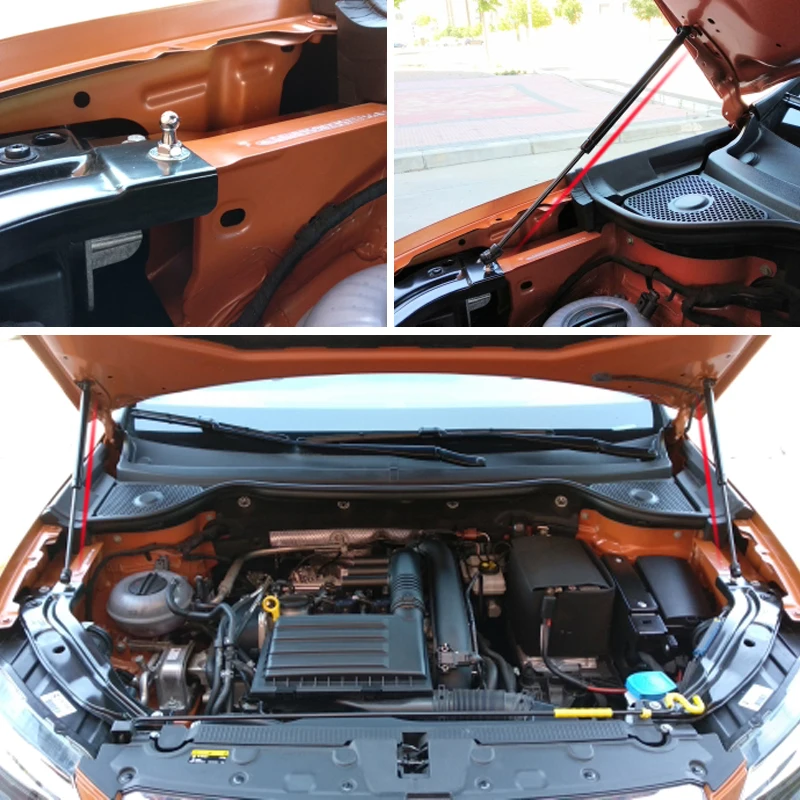 Фото Для SEAT Toledo MK4 KG 2012-2019 передний капот, модифицированные стойки, подъемная опора, опора, амортизатор, амортизатор, цилиндр, газовая пружина №1