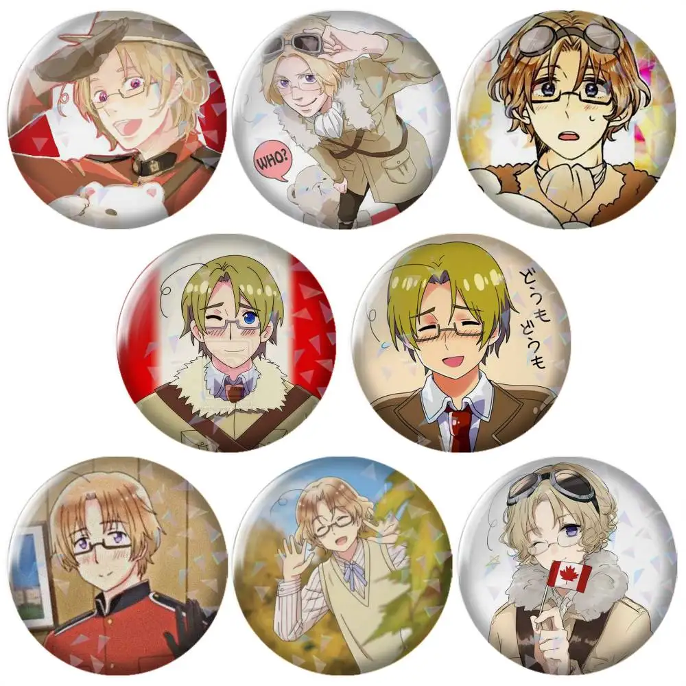 Фото Металлическая брошь-значок Canada-a Hetalia, модные декоративные значки для украшения шляп, сумок, одежды, подарок, сувенир. №1