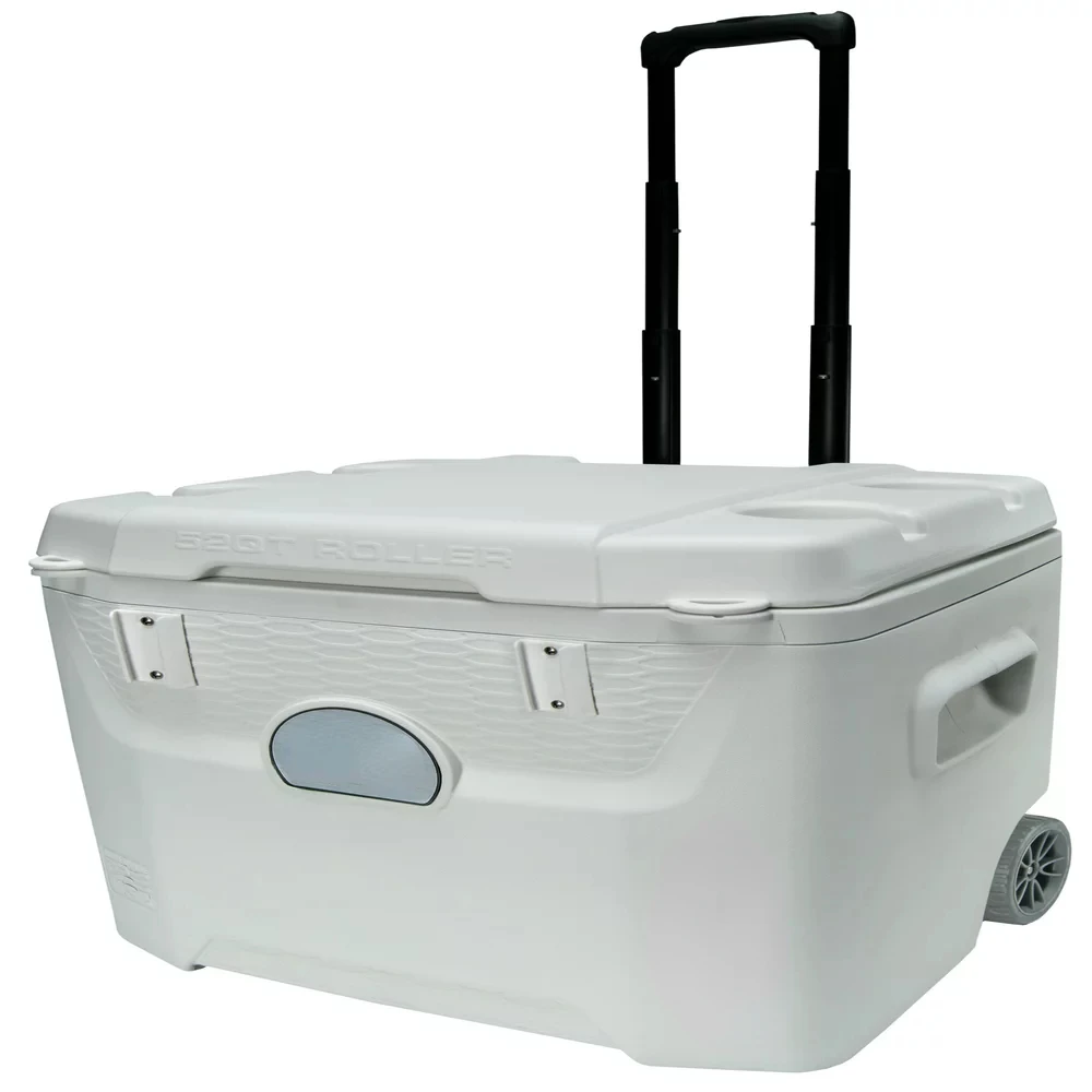 

Qt 5-Day Marine Ice Chest Cooler with Wheels, White