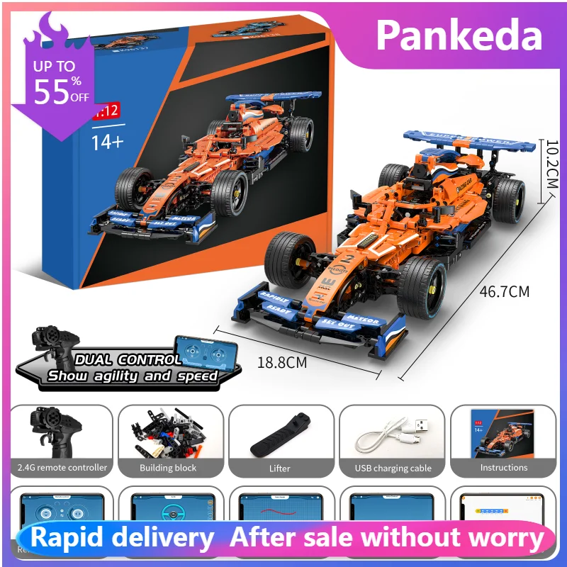 

K96137 Car APP Remote Control Moter Power Building Blocks Bricks Super Racing Car Sets Toys For Boys Kids Gift Moc Set rc cars