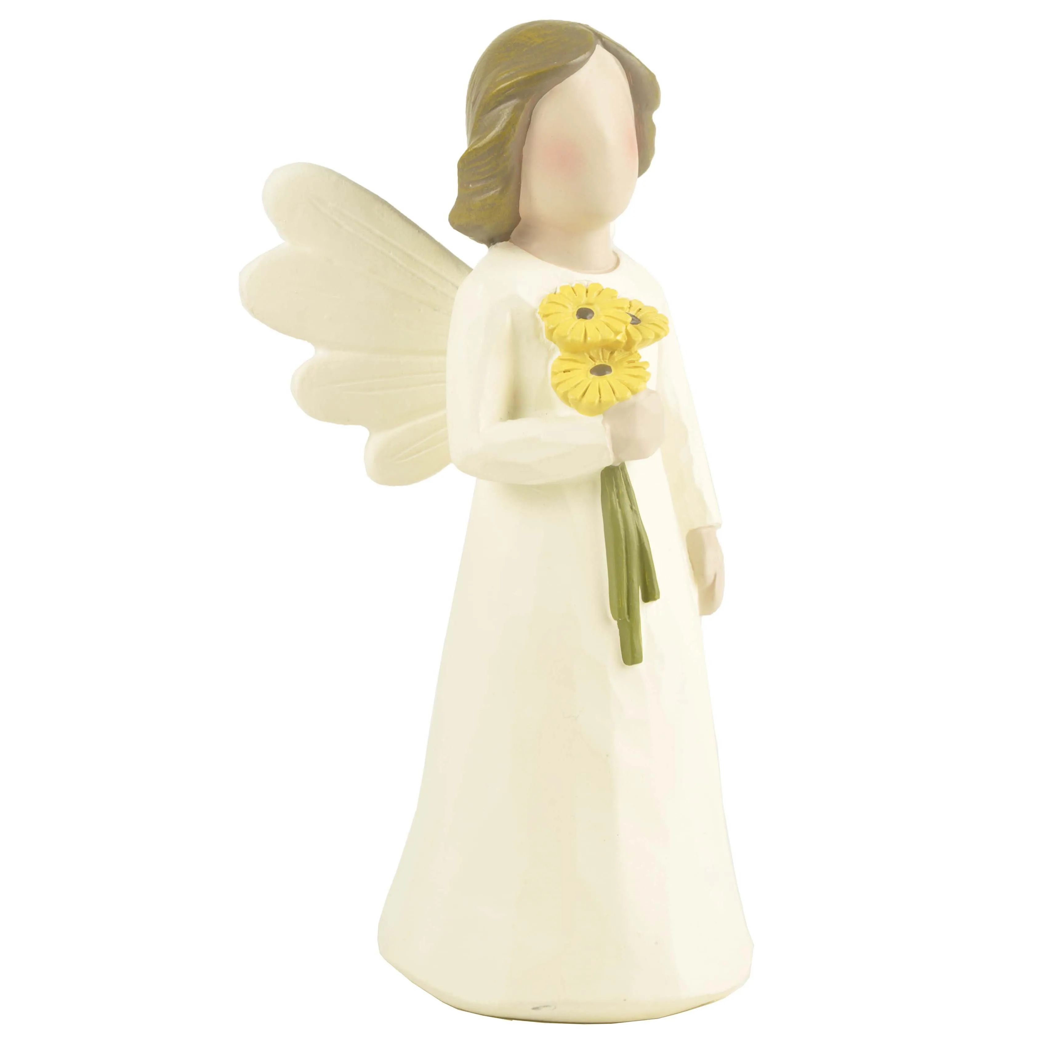 

Flowers prayer cute maiden angel statue pure handmade ornaments home living room table top birthday gift American style