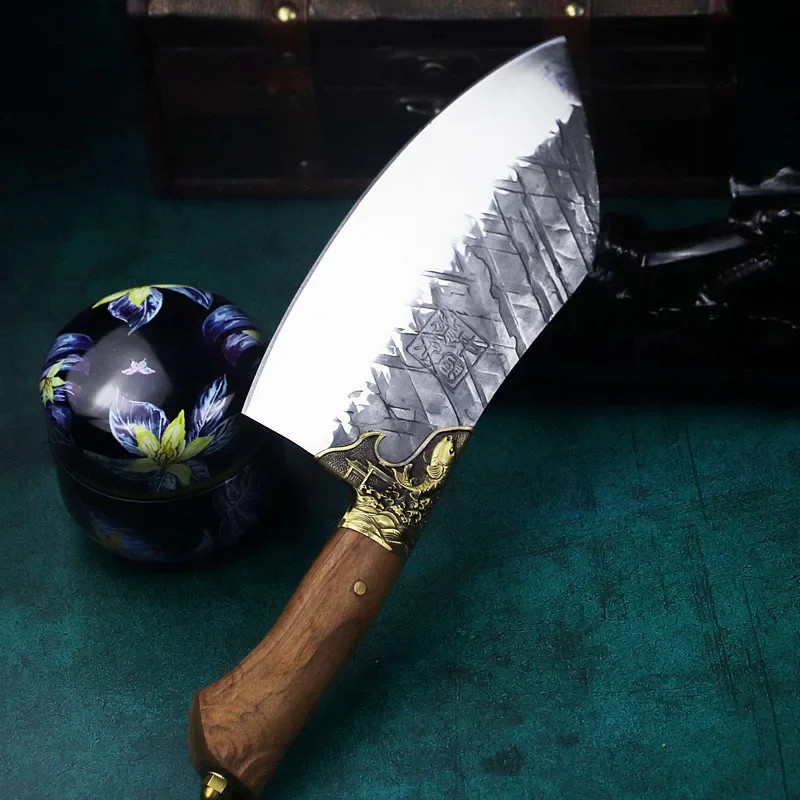 Аутентичный японский ручной Кованый 58-60RHC кухонный нож классический