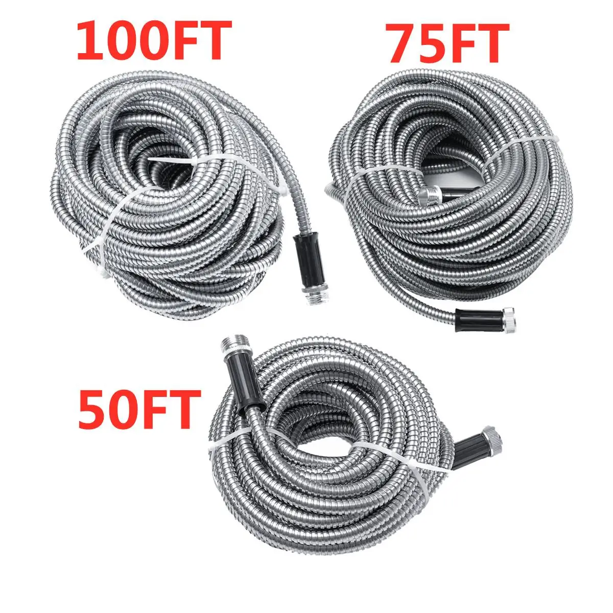 

Stainless Steel Flexible Shower Hose Long Bathroom Shower Water Hose Extension Plumbing Pipe Pulling Tube Bathroom Accessories