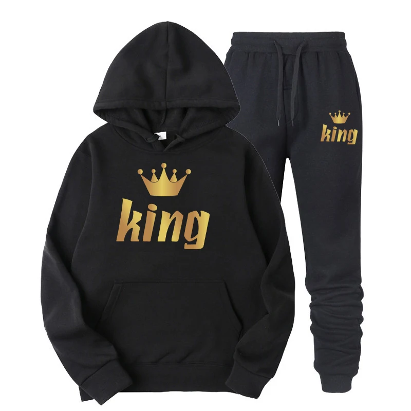 

Men 2 Piece Set 2022 Spring Autumn Running Tracksuit Men's Hooded Sweatshirt Casual Wear Outfits Men Jogging Sport Suit