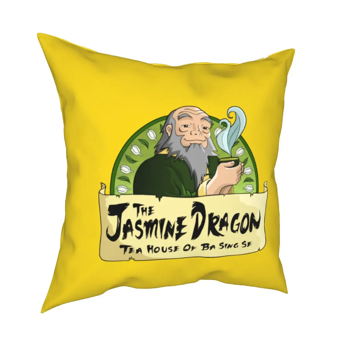 

Чехол с изображением жасмина дракона чайного дома квадратная Подушка Чехол Аватар Последний Воздушный Бандер Наволочка декоративная поду...