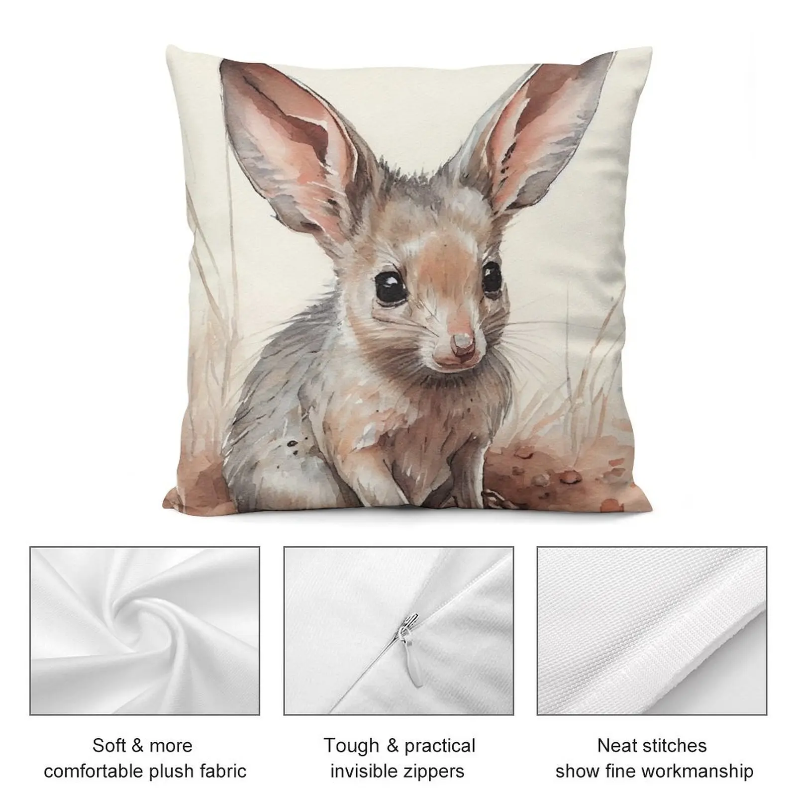 Роскошная декоративная подушка для наволочки австралийских наземных животных