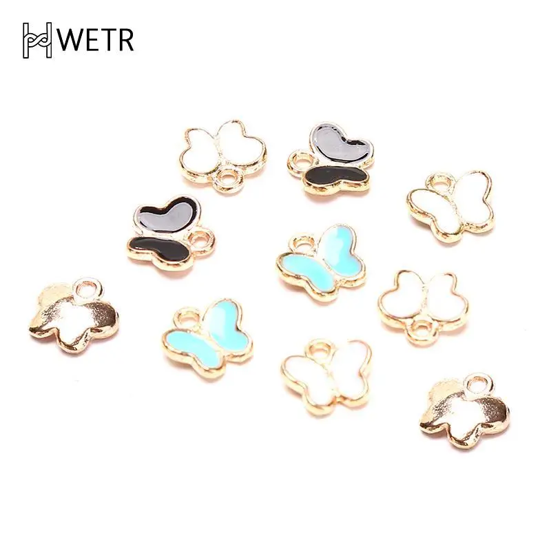 

10pcs Little Cute Butterfly Charm Pendant DIY Jewelry Bracelet Necklace Making