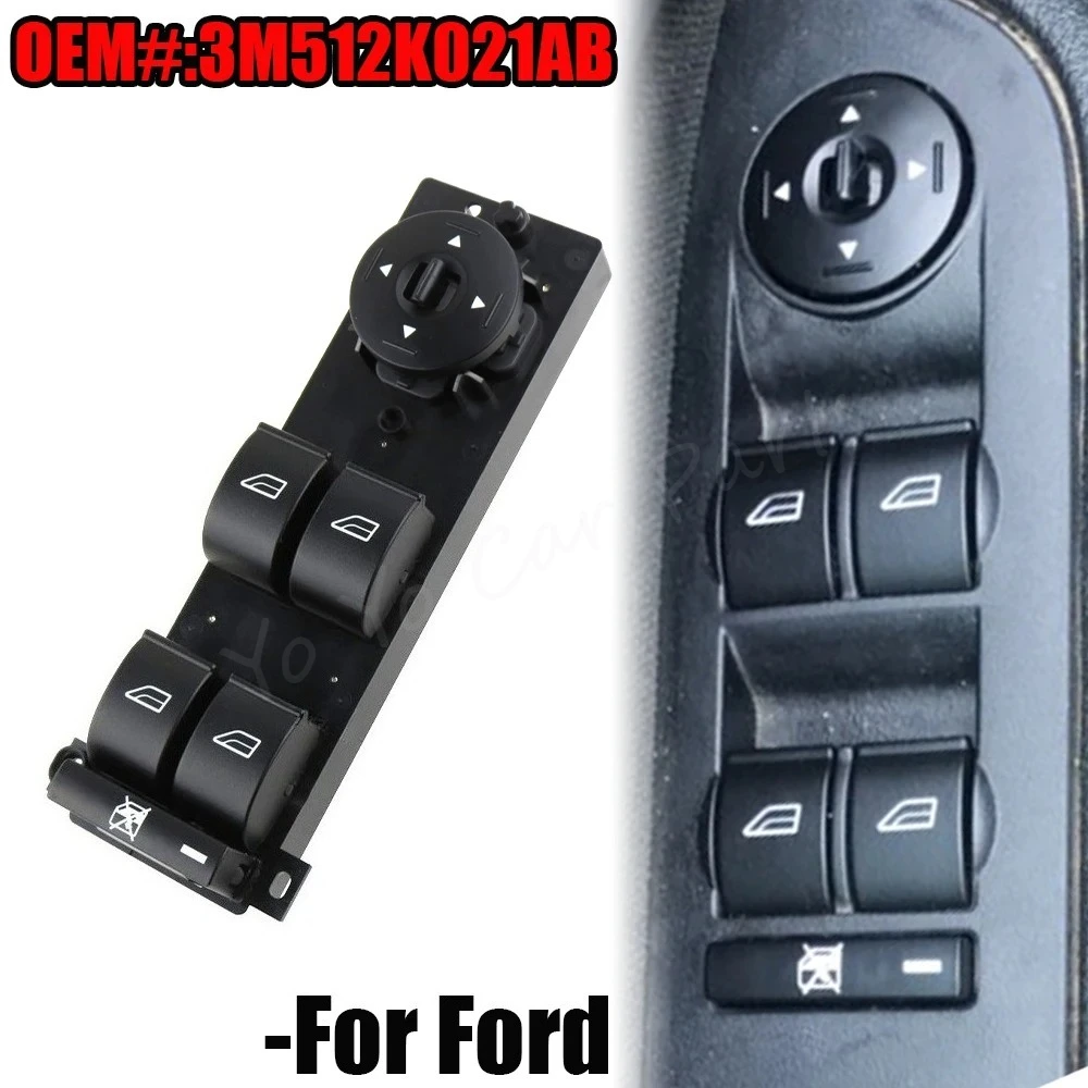 Фото Кнопка управления стеклоподъемником Car Power Master для Ford Focus 2005-2007, C-Max, 3M512K021AB, аксессуар для стайлинга автомобиля №1