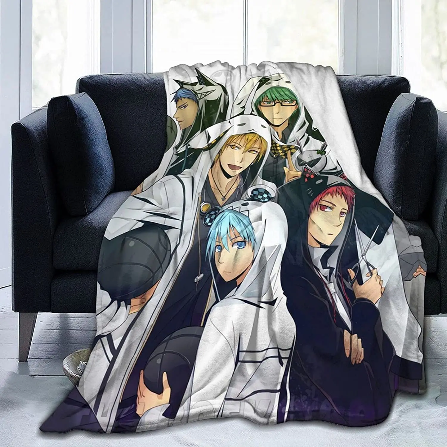 

Tetsuya Kuroko Fluffy Soft and Comfortable Blanket, Anime Warm Embrace of Sympathy
