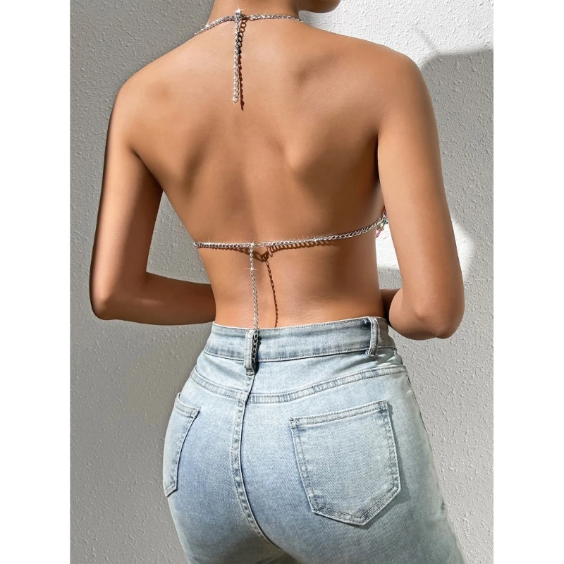 Летние сексуальные кристаллы и стразы украшения для тела модная цепочка бикини