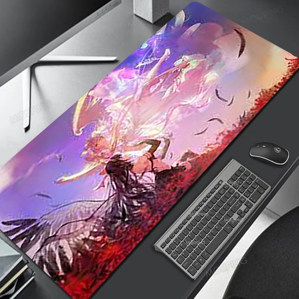 

Madoka Magica Gaming Desk with Led Anime Mouse Pads with Backlight Xl Luminous Carpet Girls Sexy Nude Full Mousepad Large Big