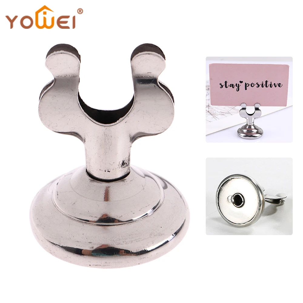 

Mini Card Holders Stainless Steel U Shape Table Number Stand Memo Note Clip Memo Holder Seat Place Card Holder Party Decoration