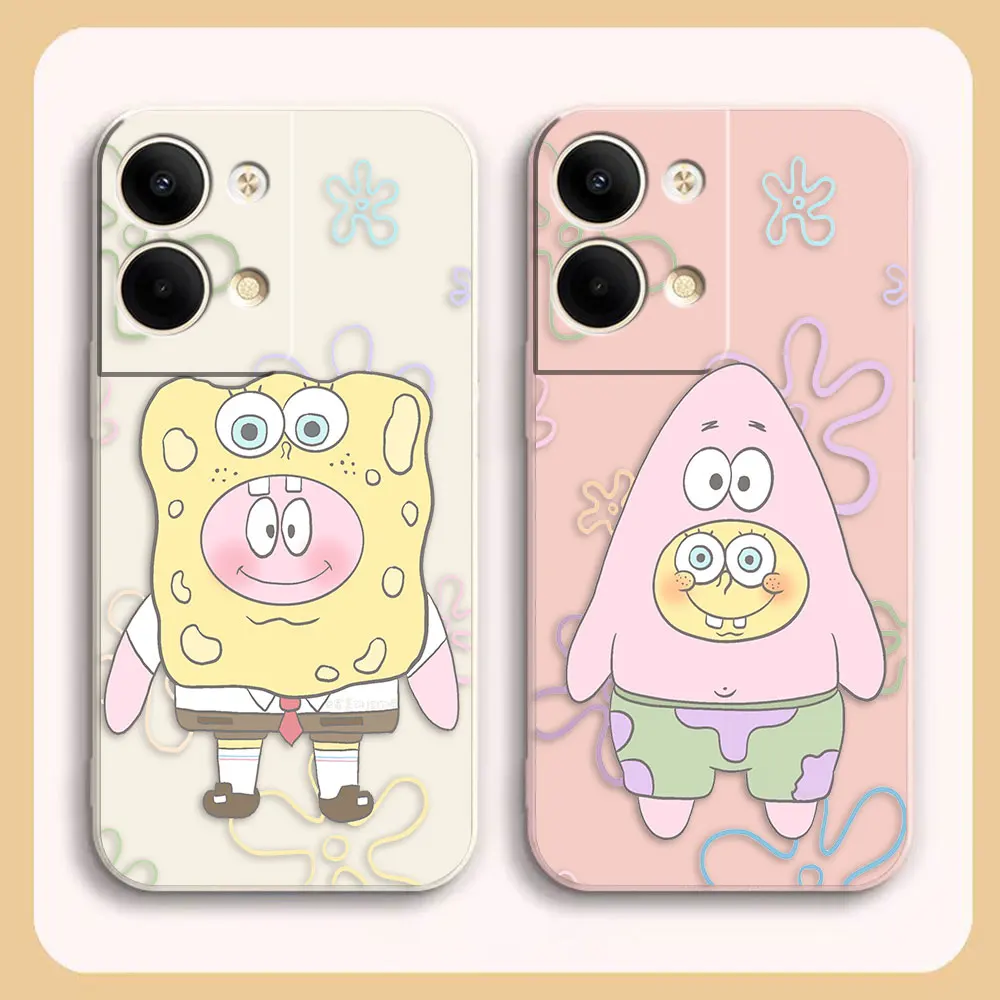 

Funny S-SpongeBob Patrick Star Anime Phone Case For OPPO RENO 8 7 9 6 7SE 5 4 4SE 3 4G 5G PRO PLUS Colour Capa Case Funda Shell
