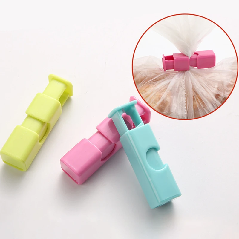 

10PCS Sealing Clip Food Preservation Bag Clip Snack Fresh Food Storage Seal Bag Clips Sealer Clamp Kitchen Storage Tool