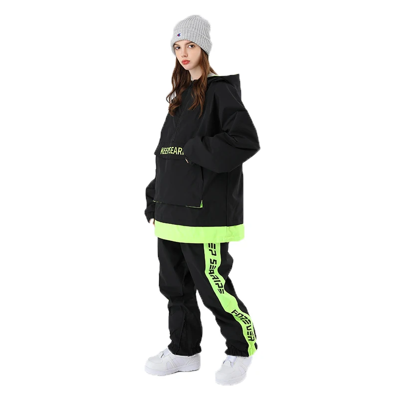 

-30 New Brand Fashion Men's Snow Suit Sets Wear Snowboard Clothing 10k Waterproof Outdoor Winter Costume Ski Jacket + Bibs Pant