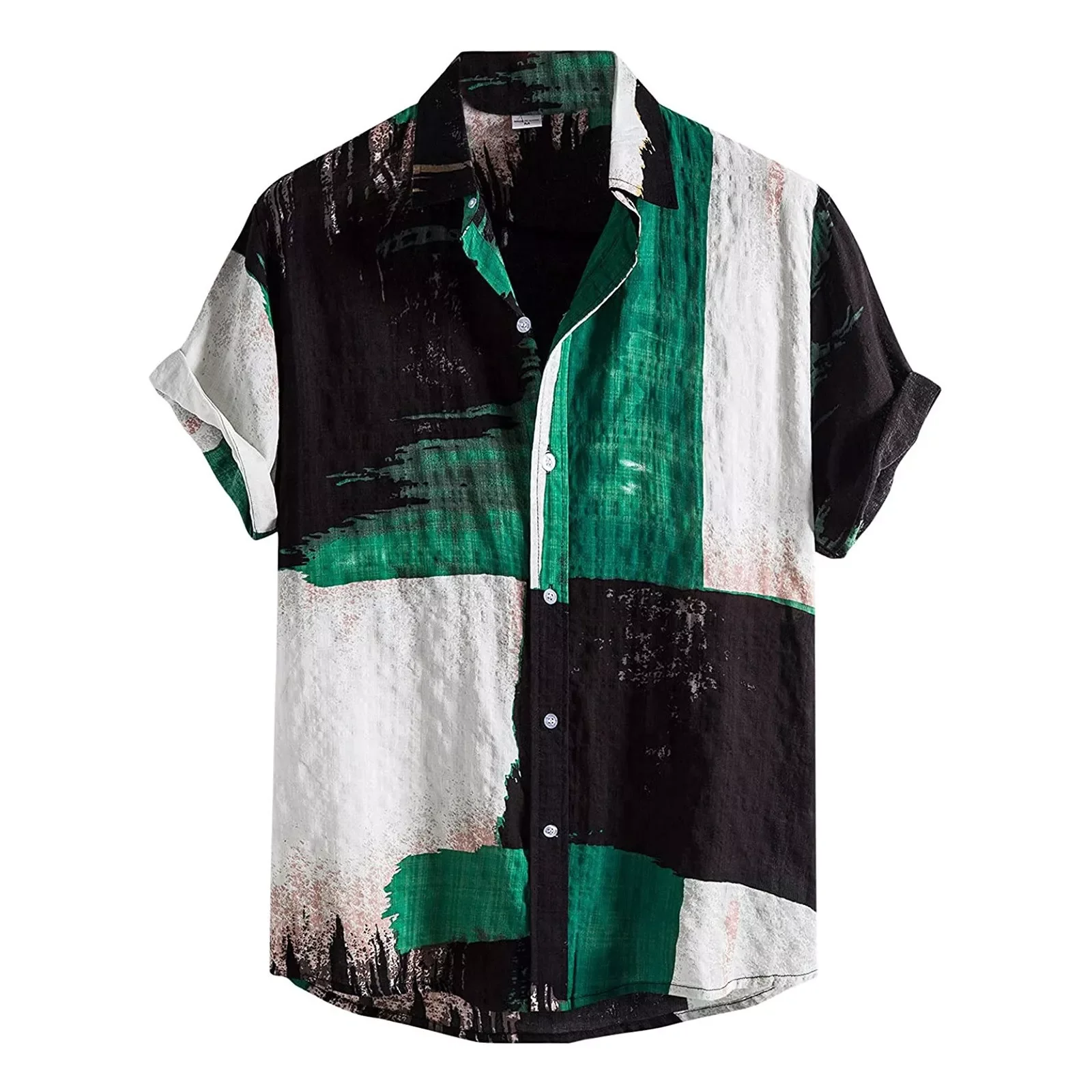 

NEW IN 2022 Men's Shirt Skull Print Hawaiian Shirt Fashion Men's And Women's Tops Single-breasted Summer Short Sle