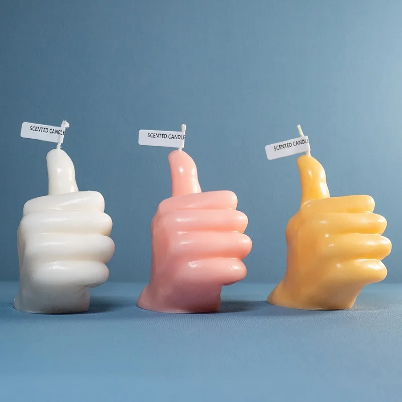 

Creative thumbs up shaped scented candles modern home decoration aromatic candles children's birthdays gifts room decor ornament
