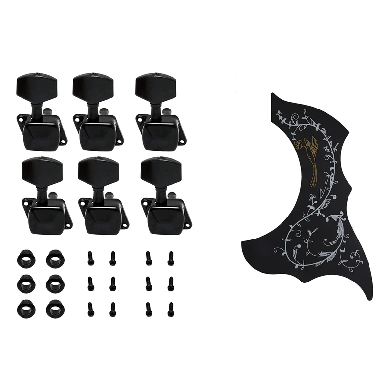 

Накладки для акустической гитары Pickguard с 6 шт. струнными Колышками