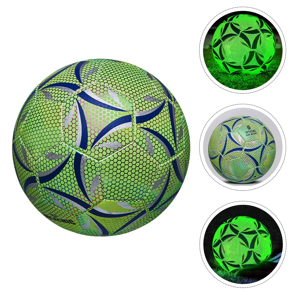 

Soccer Ball Football Balls Glow Glowing Fluorescent Sports Training Size Up Light Dark The Luminous Footballs Cool Lighted