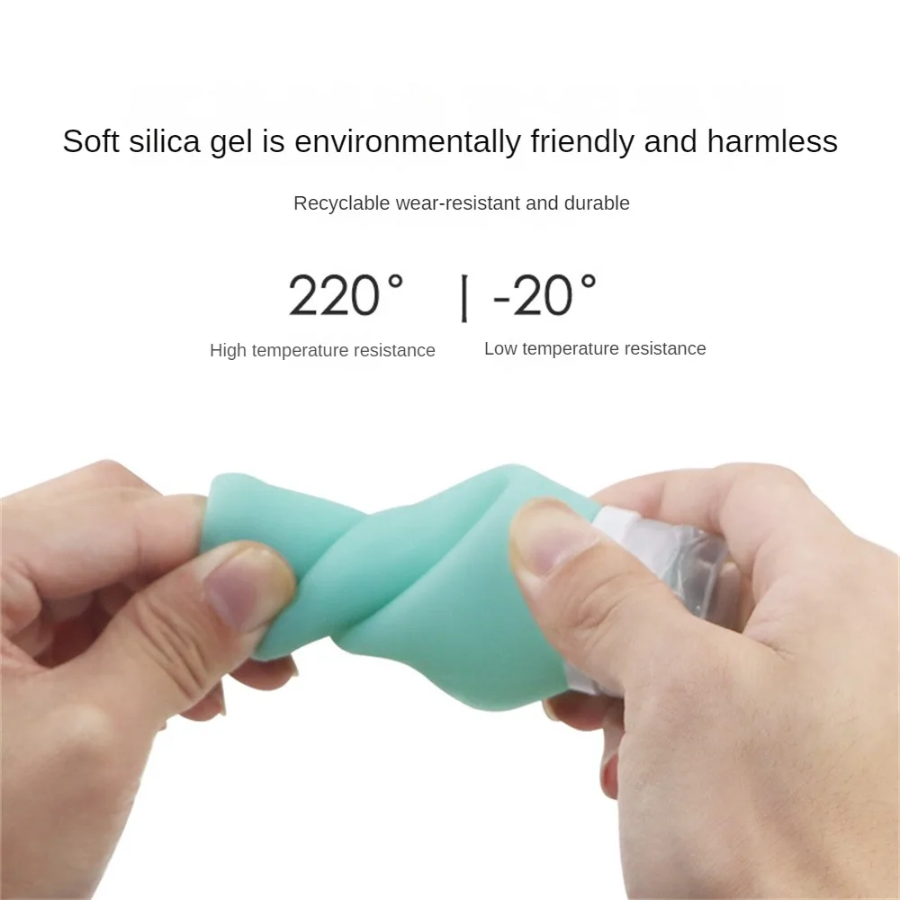30/60/90ML Silicone Refillable Bottle Empty Travel Portable Packing Press Lotion Shampoo Cosmetic Squeeze Containers Tools images - 6