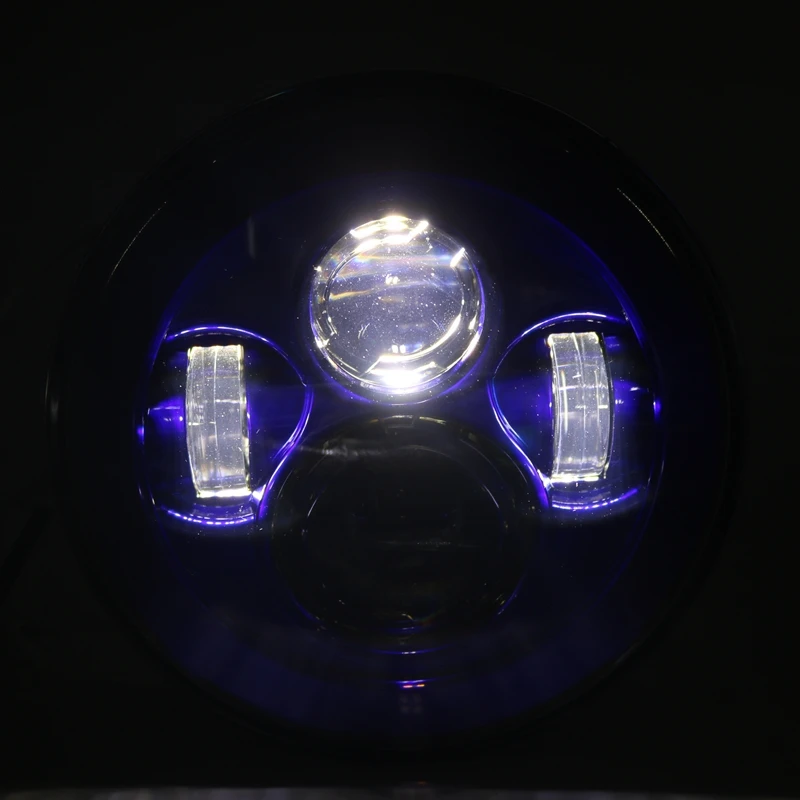 Для Lada 4x4 urban нива 7-дюймовая фотолампа синяя фара H4 головного света для УАЗ Хантер