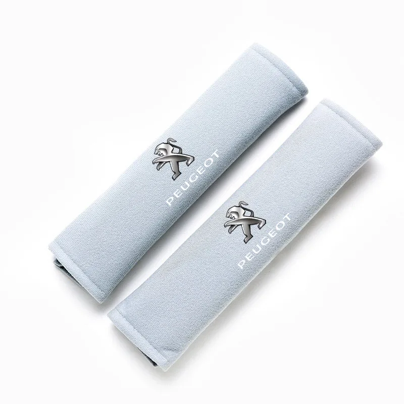 

2 шт. кожаные чехлы на ремни безопасности для Peugeot 206 307 308 3008 207 208 407 508 2008 5008 107 106 205 4008 автоаксессуары