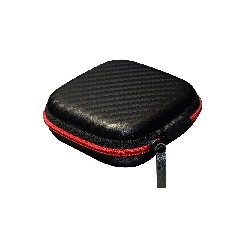 

Earphone Case Storage Carrying Box Fiber Zip Case Portable Headphone Earbuds Hard Pouch For Data Cables Earphones