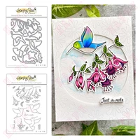2022 new grandmas garden metal cutting dies clear stamps set diy scrapbooking paper greeting cards making decor embossing molds