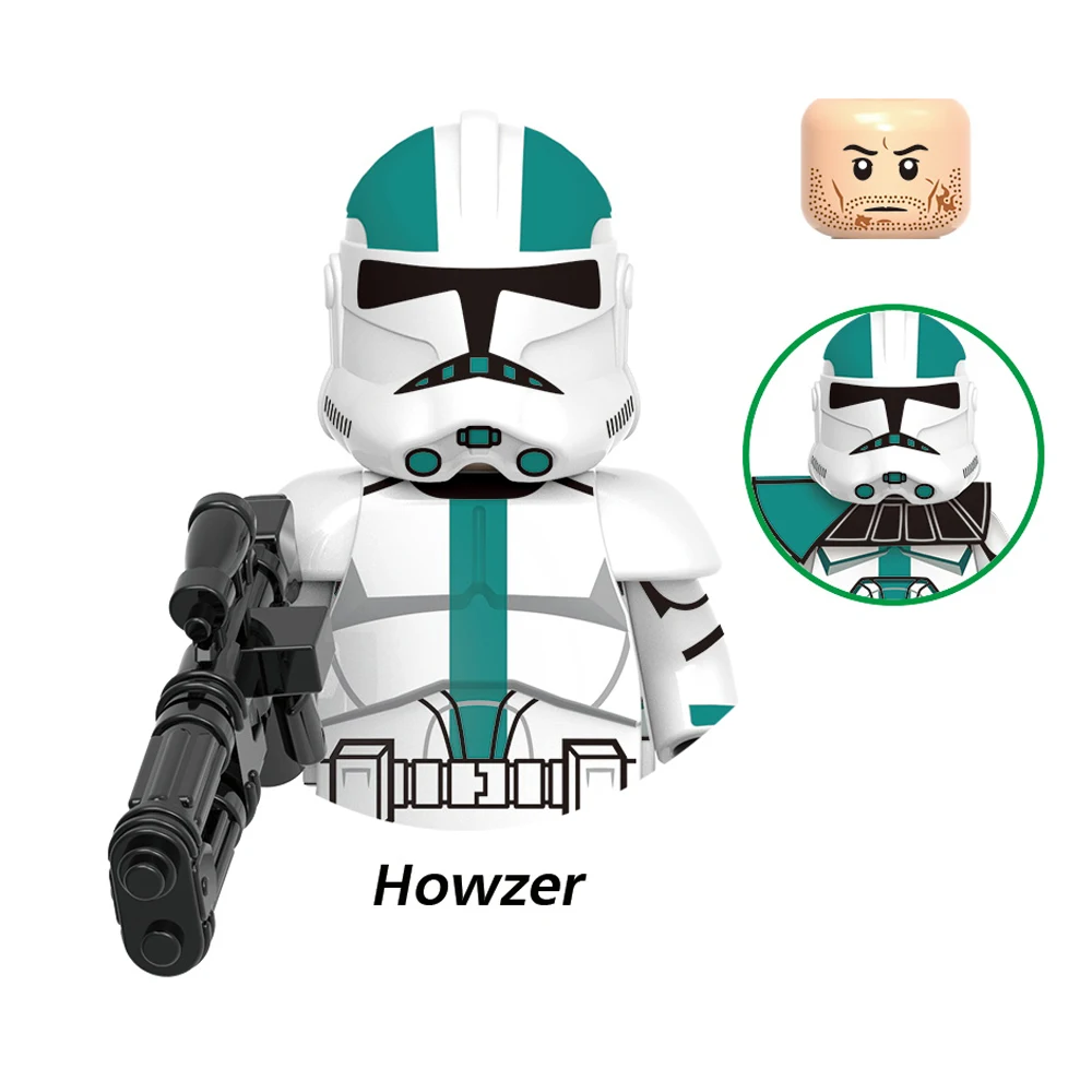 Конструктор Disney Clone Troopers Wolffe Командир Коди Рекс Колт Howzer Blitz плохая партия деталей