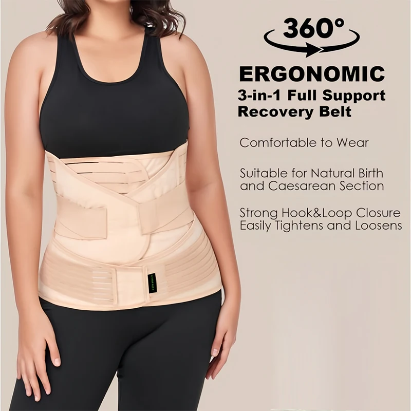 3 в 1 послеродовая поддержка живота восстановительная обертка пояс для таза