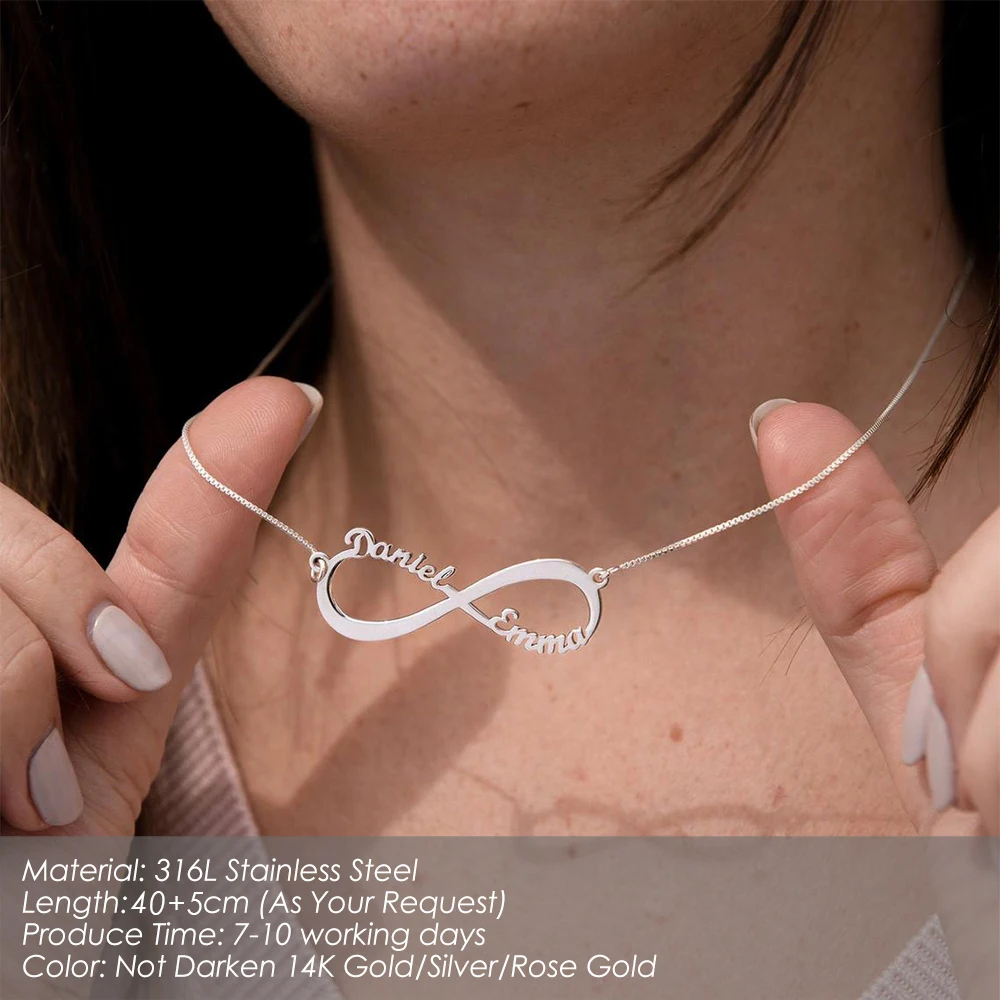 Orazio Customized Name Necklace Custom Personalized Letter Choker Neck Chain 14K Stainless Steel Pendant Jewelry Gift Wholesale