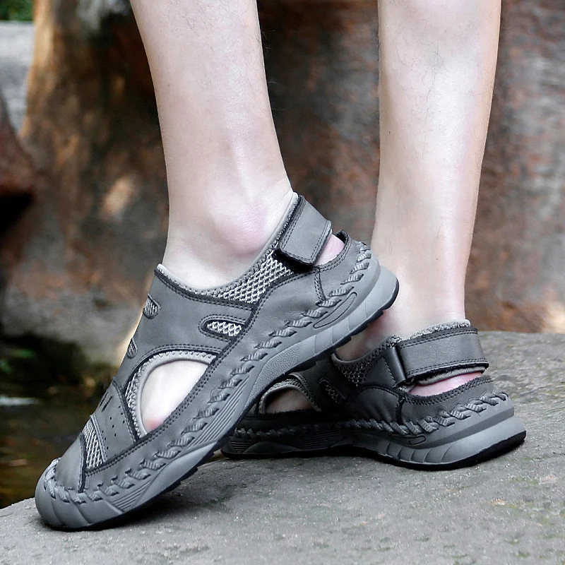 Летняя мужская повседневная пляжная уличная обувь для воды дышащие треккинговые