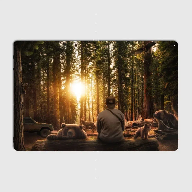 Винтажные металлические таблички в деревенском стиле с различными