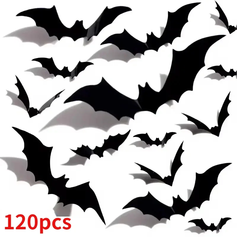 3D черная ПВХ летучая мышь на Хэллоуин украшение для Хэллоуина искусственное