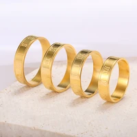 2022 vintage roman numerals men rings temperament fashion stainless steel rings for women cool punk jewelry gifts size 7 8 9 10