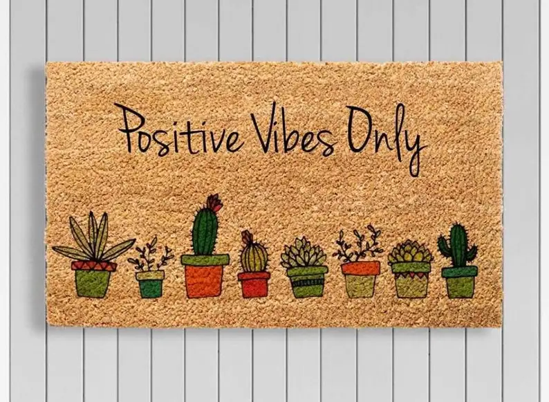 

Plant printed Entrance Doormat Go Away Non-slip Kitchen Mat Carpet Living Room Welcome Home Hallway Rugs Door Mats Bathroom Bath