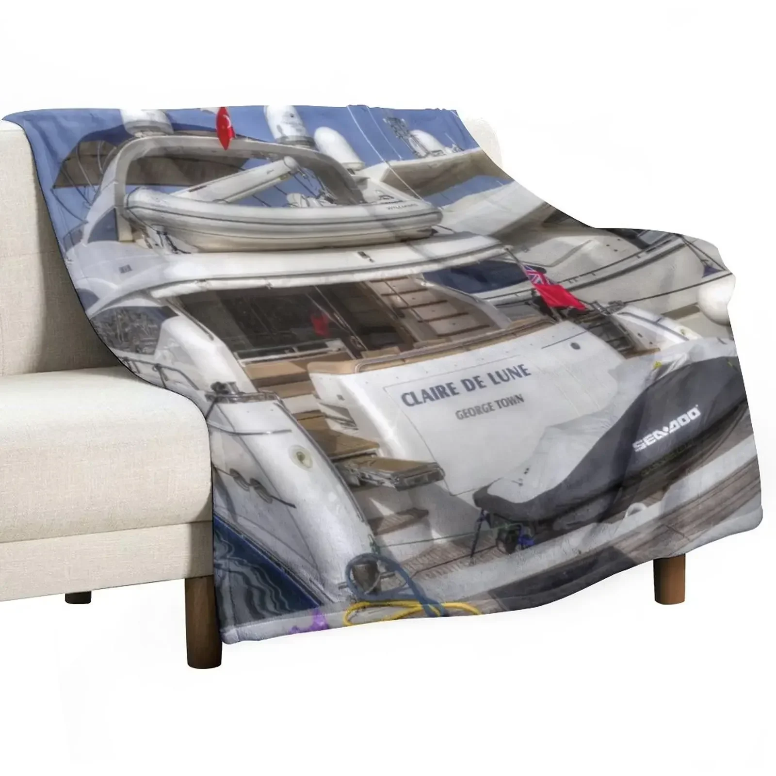Новинка Sunseeker 78 плед для яхты зимние кровати диваны Роскошные Дизайнерские