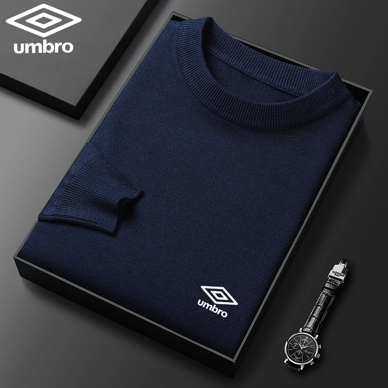 Шерстяной свитер с вышивкой мужской 100% чистый шерстяной утолщенный теплый