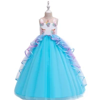 kids fashion dress for girls flower appliques ball gown little girl princess dresses elegant party costumes children clothing